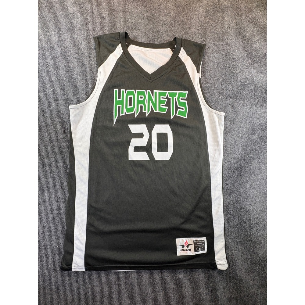 Alleson Athletic Hornets 20 Reversible Basketball Jersey Black White Small